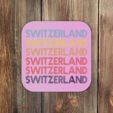 Vintage Switzerland Coaster
