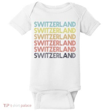 Vintage Switzerland Baby Bodysuit