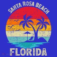Vintage Summer Vacation Retro Florida Santa Rosa Beach Gift T-Shirt thumb 7