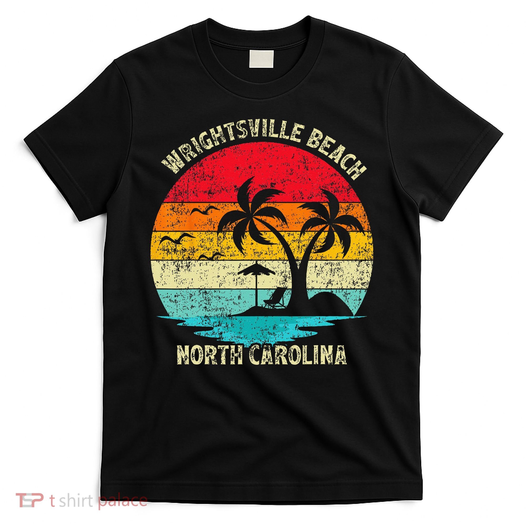 Vintage Summer Vacation North Carolina Wrightsville Beach T-Shirt