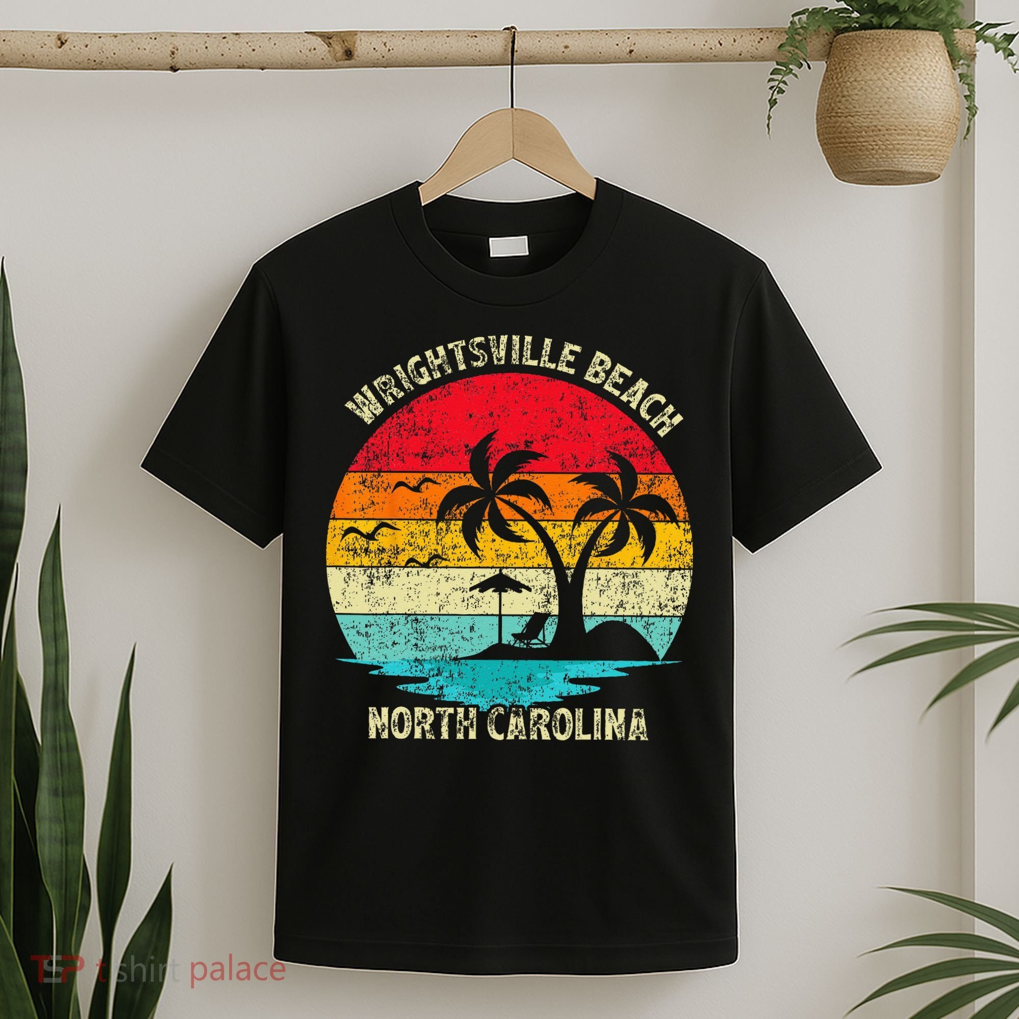 Vintage Summer Vacation North Carolina Wrightsville Beach T-Shirt