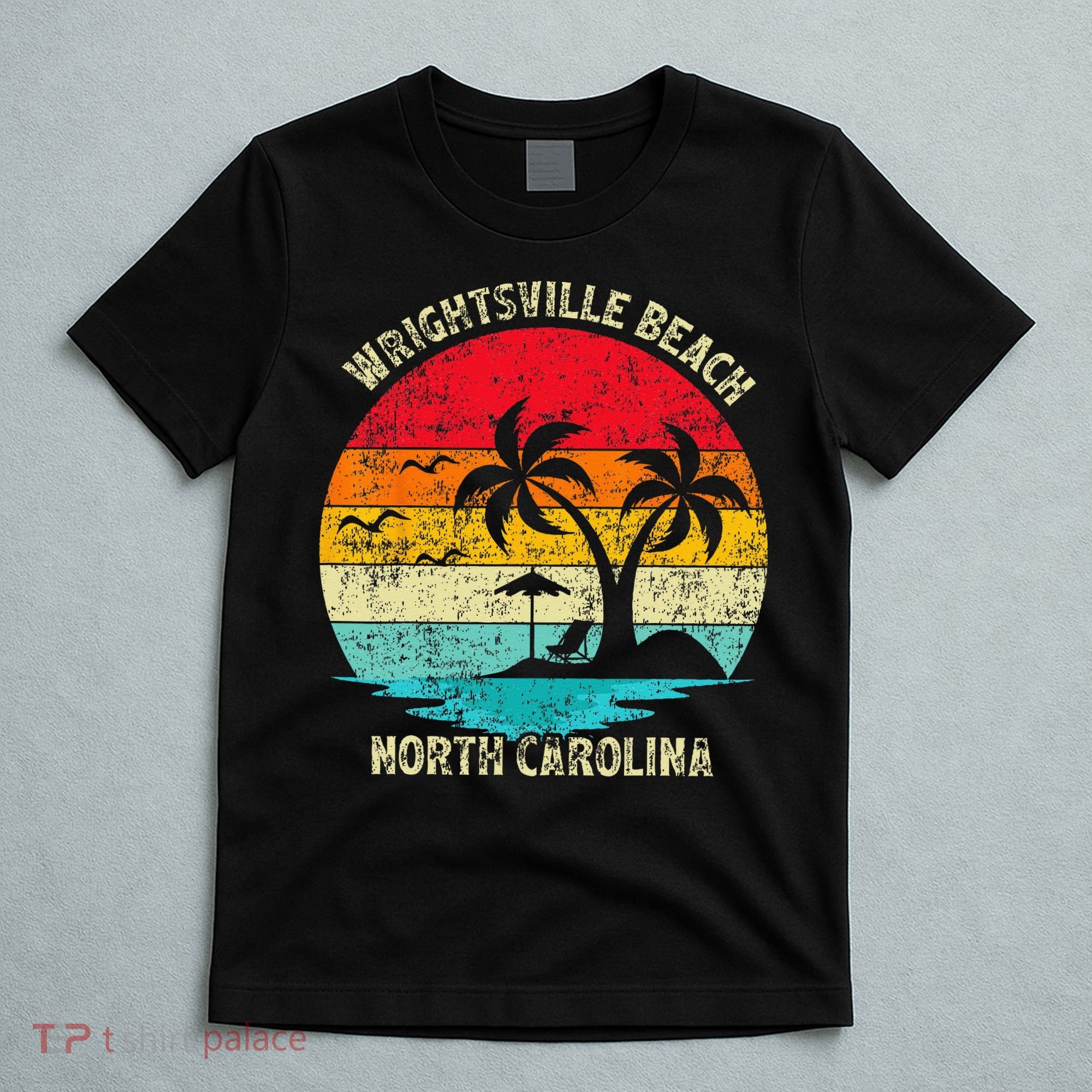 Vintage Summer Vacation North Carolina Wrightsville Beach T-Shirt