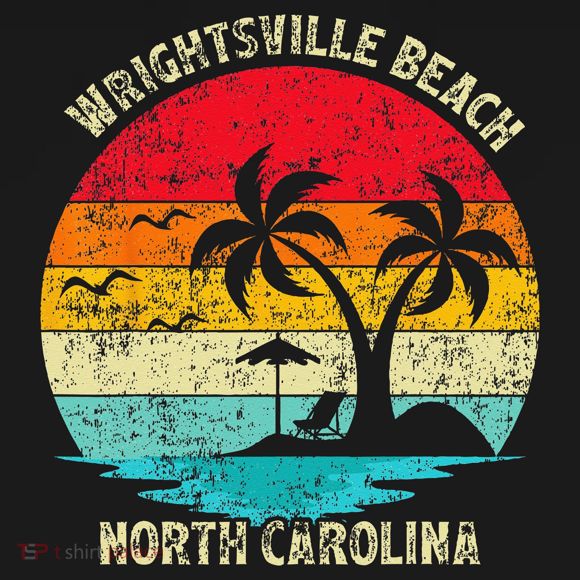 Vintage Summer Vacation North Carolina Wrightsville Beach T-Shirt
