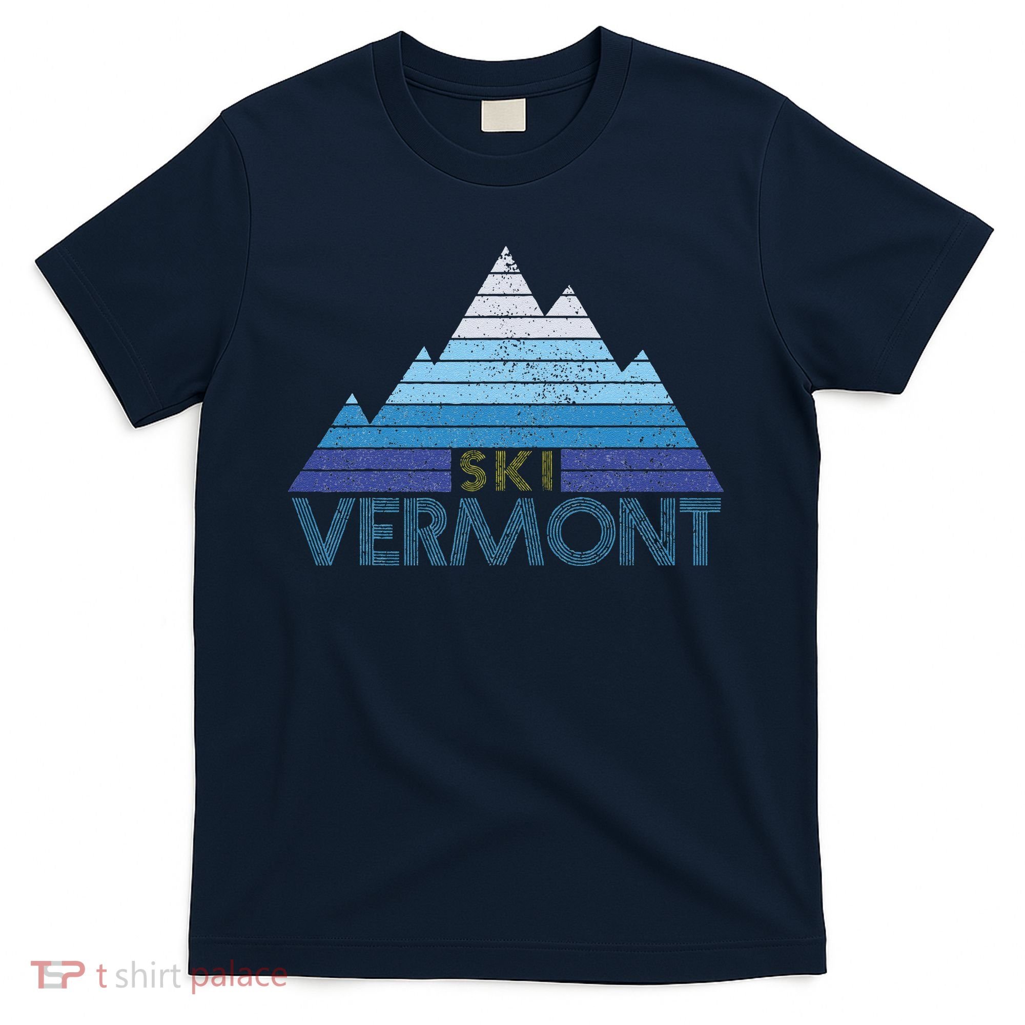 Vermont Ski Vintage Mountain Winter Sports Skiing Souvenir T-Shirt