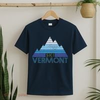 Vermont Ski Vintage Mountain Winter Sports Skiing Souvenir T-Shirt thumb 2