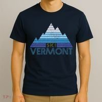 Vermont Ski Vintage Mountain Winter Sports Skiing Souvenir T-Shirt thumb 3