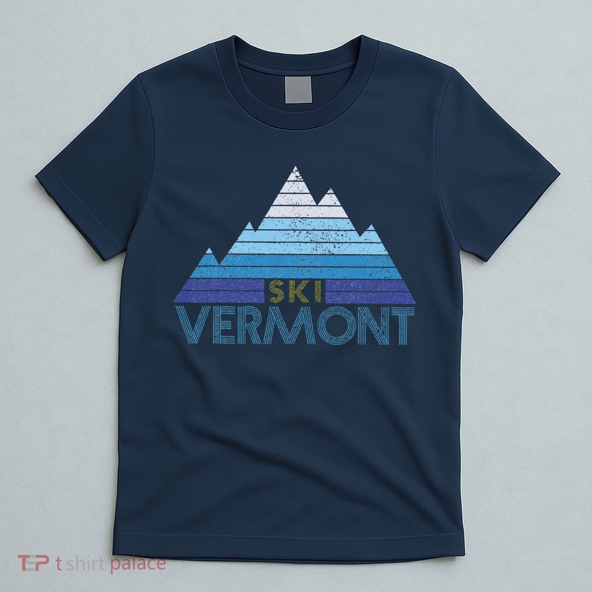 Vermont Ski Vintage Mountain Winter Sports Skiing Souvenir T-Shirt