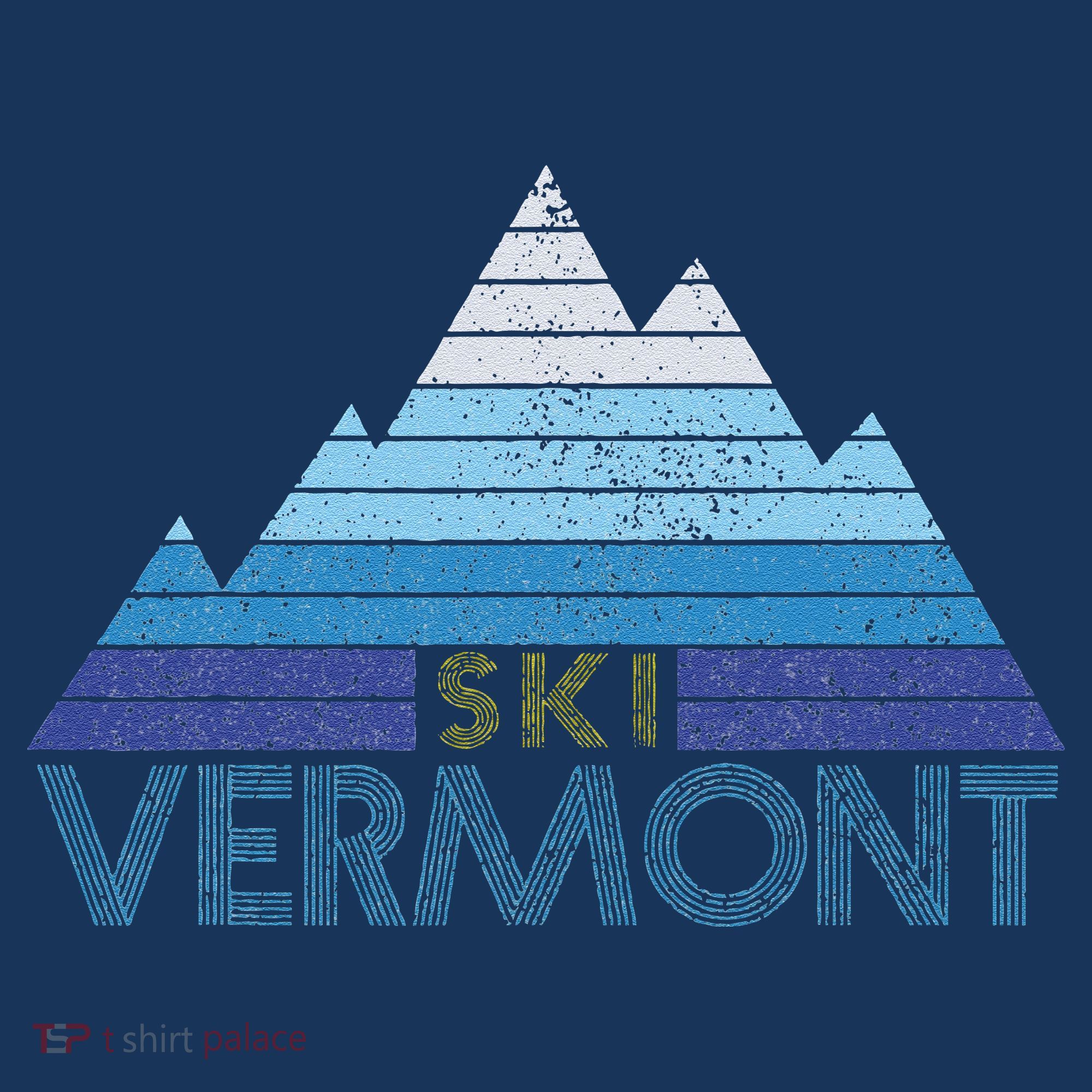 Vermont Ski Vintage Mountain Winter Sports Skiing Souvenir T-Shirt