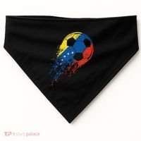 Venezuela Soccer Venezuelan Flag Pride Soccer Player USA-Made Doggie Bandana thumb 0
