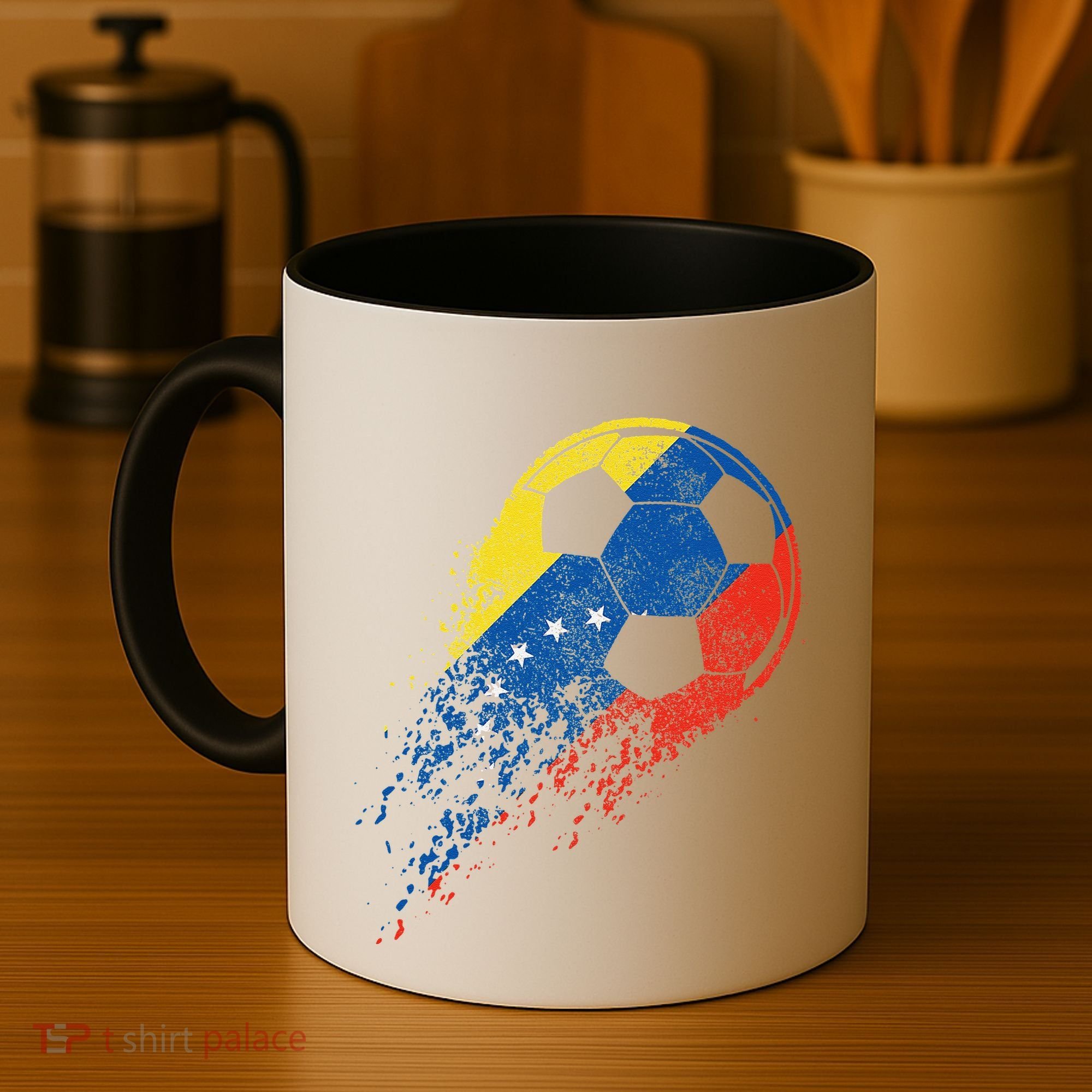 Venezuela Soccer Venezuelan Flag Pride Soccer Player Coffee Mug