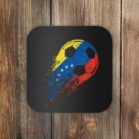 Venezuela Soccer Venezuelan Flag Pride Soccer Player Coaster thumb 0
