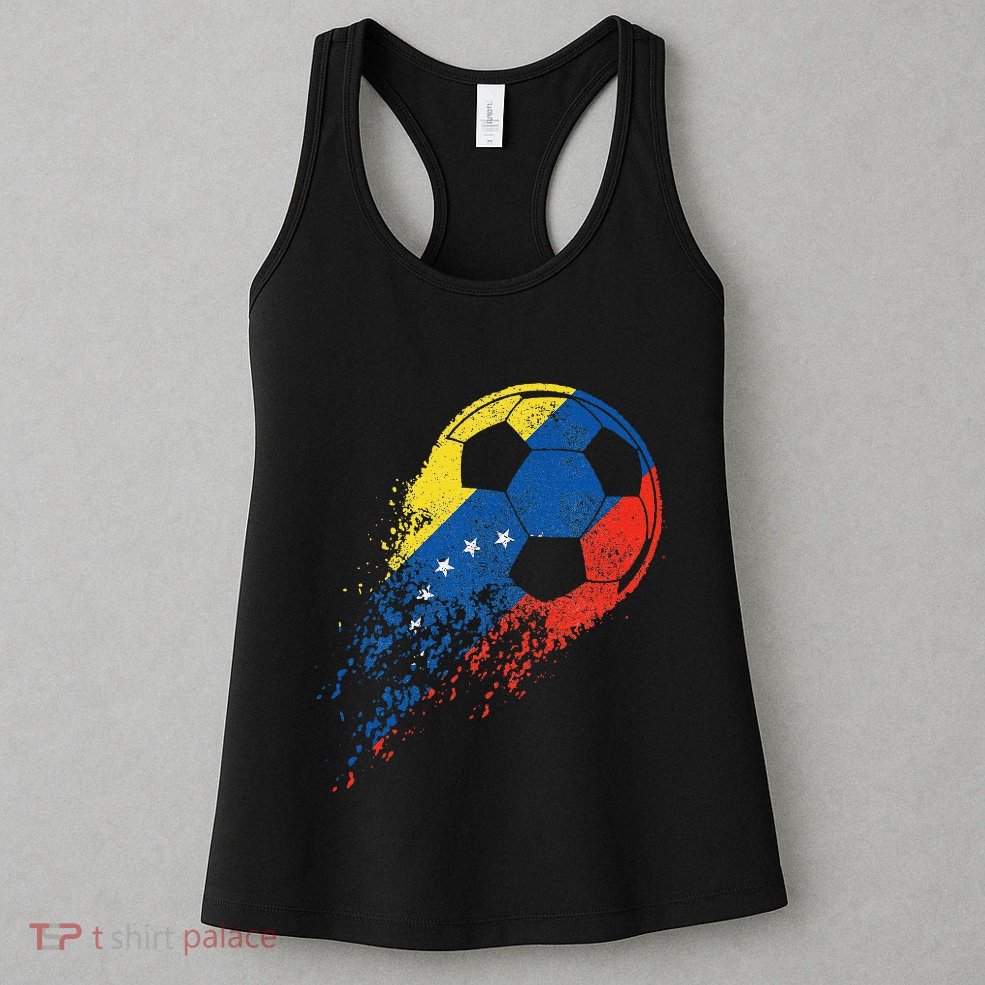 Venezuela Soccer Venezuelan Flag Pride Soccer Player Women's Tank Top