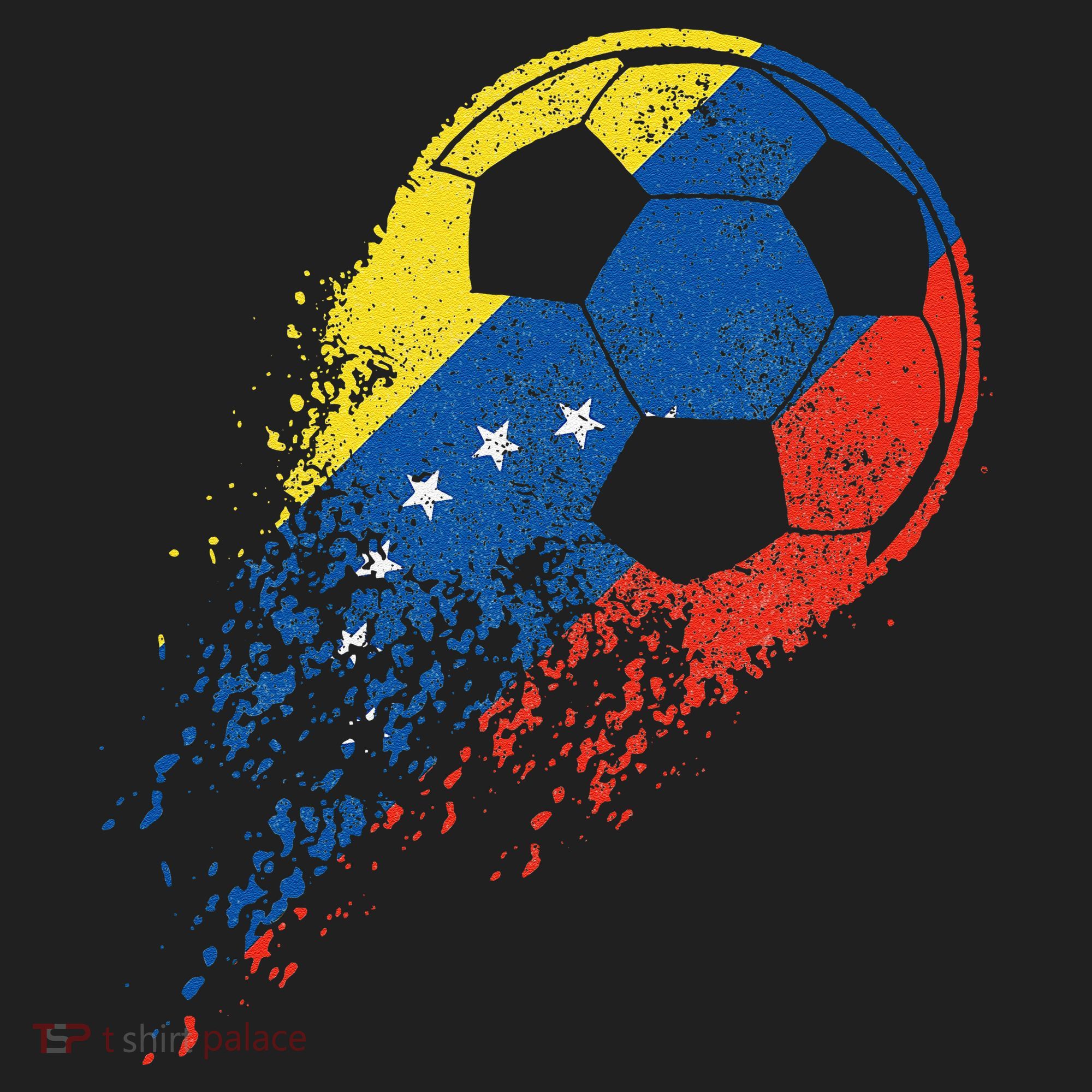 Venezuela Soccer Venezuelan Flag Pride Soccer Player Golf Towel