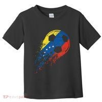 Venezuela Soccer Venezuelan Flag Pride Soccer Player Toddler T-Shirt thumb 0