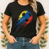 Venezuela Soccer Venezuelan Flag Pride Soccer Player Women's T-Shirt thumb 2