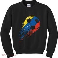 Venezuela Soccer Venezuelan Flag Pride Soccer Player Kids Sweatshirt thumb 0