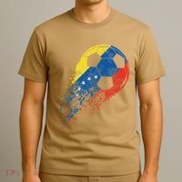 Venezuela Soccer Venezuelan Flag Pride Soccer Player T-Shirt thumb 3