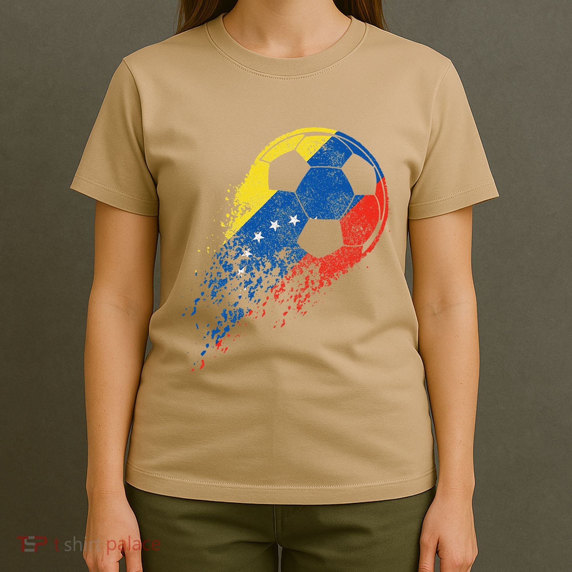 Venezuela Soccer Venezuelan Flag Pride Soccer Player T-Shirt