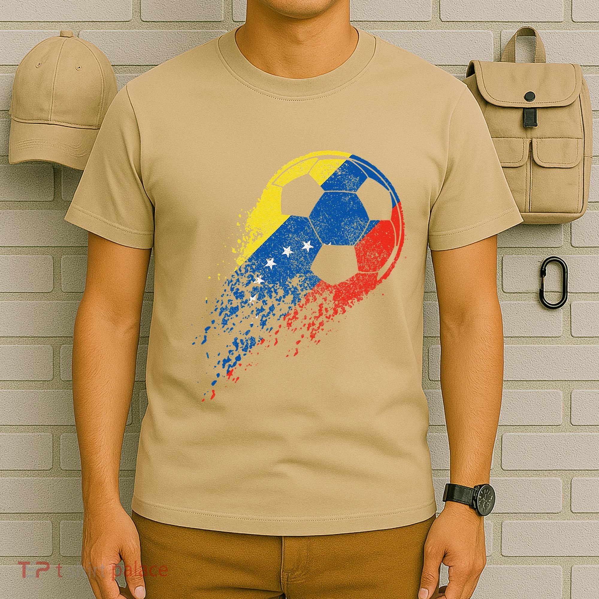 Venezuela Soccer Venezuelan Flag Pride Soccer Player T-Shirt