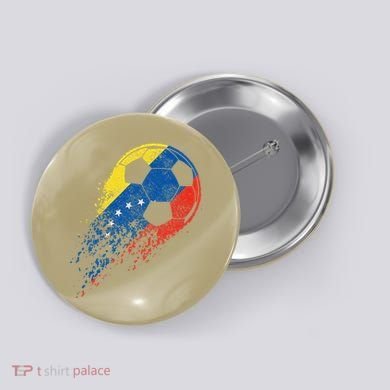 Venezuela Soccer Venezuelan Flag Pride Soccer Player Button