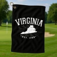 Virginia State Virginia Lover Golf Towel thumb 1