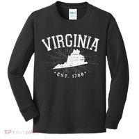 Virginia State Virginia Lover Kids Long Sleeve Shirt thumb 0