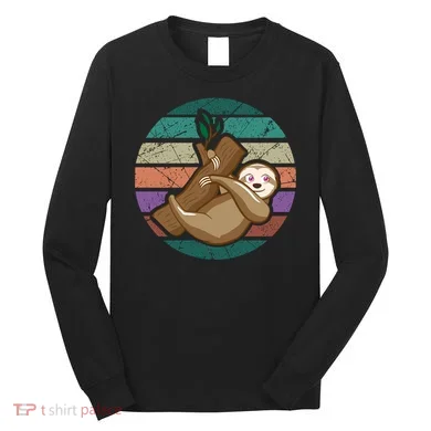 Vintage Sloth Long Sleeve Shirt