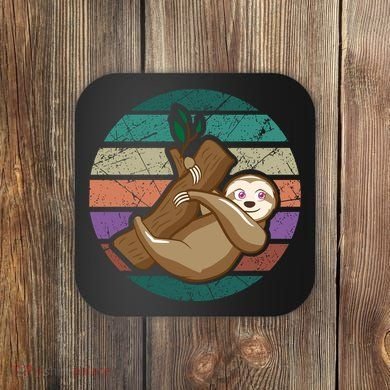 Vintage Sloth Coaster