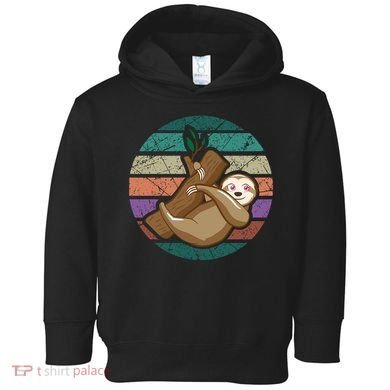 Vintage Sloth Toddler Hoodie