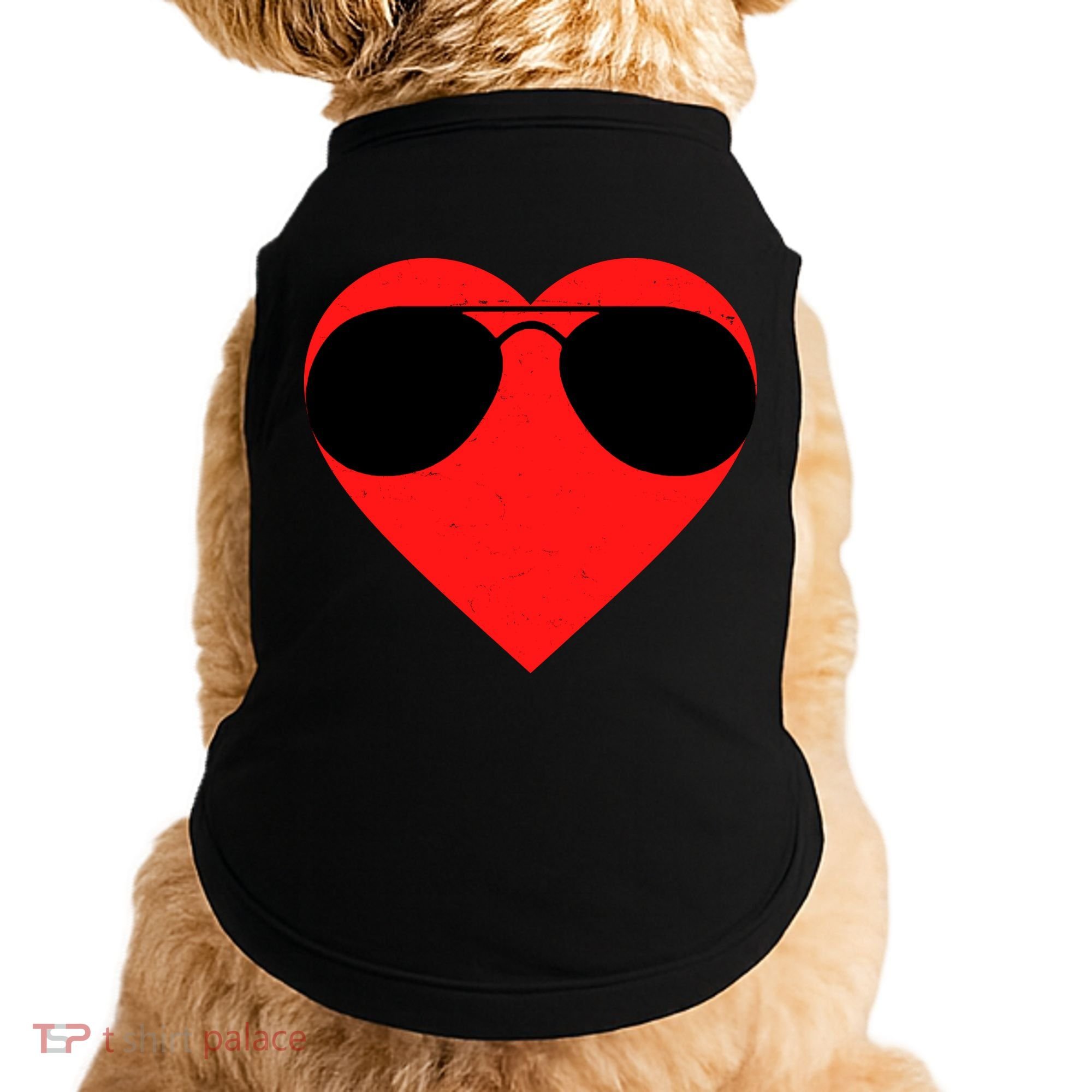Valentines Shades Doggie Tank