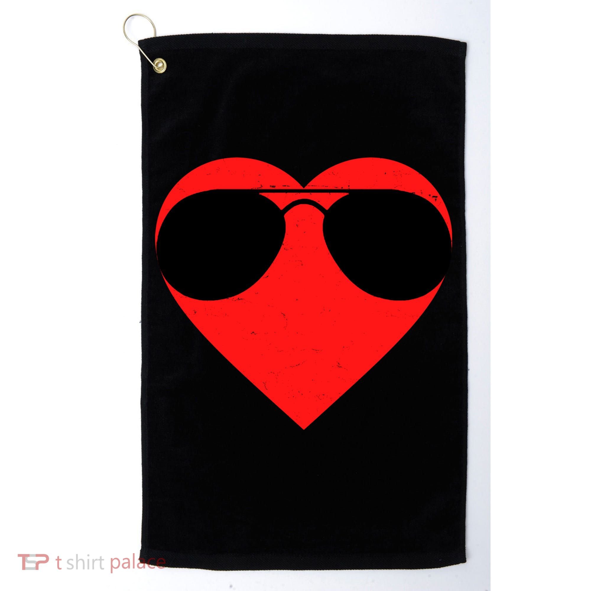 Valentines Shades Golf Towel