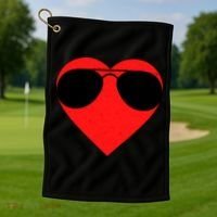 Valentines Shades Golf Towel thumb 1