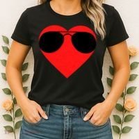 Valentines Shades Women's T-Shirt thumb 2