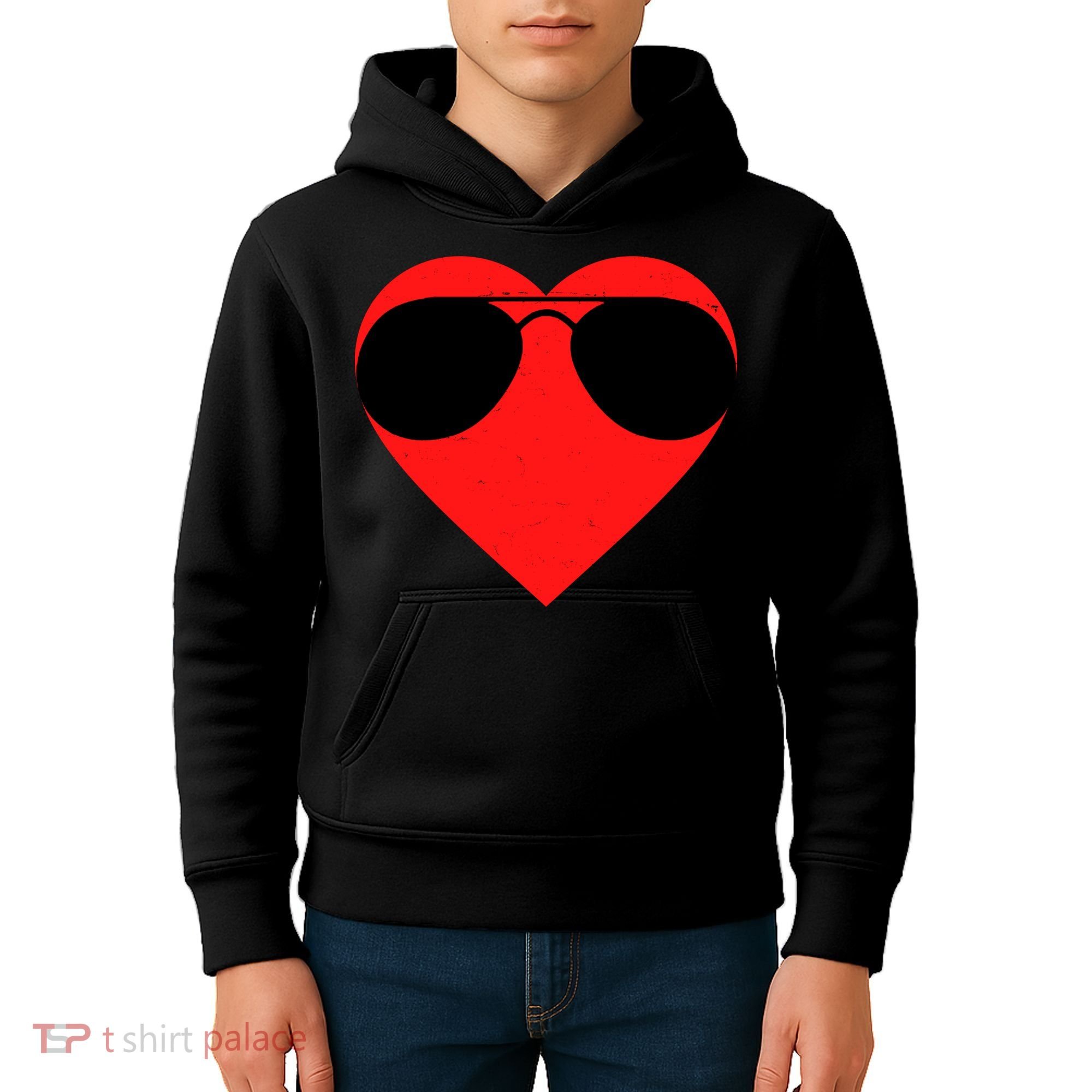 Valentines Shades Kids Hoodie