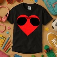 Valentines Shades Kids T-Shirt thumb 3