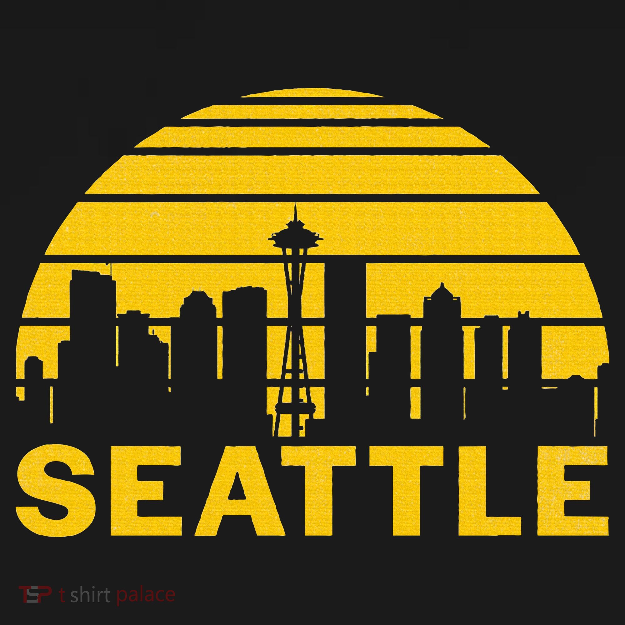 Vintage Seattle Washington Cityscape T-Shirt