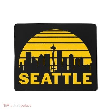 Vintage Seattle Washington Cityscape Mousepad