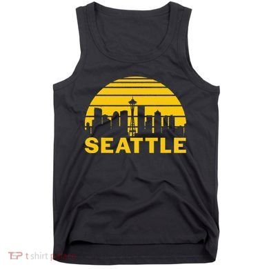 Vintage Seattle Washington Cityscape Tank Top