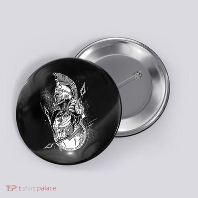 Vintage Spartan Warrior Button