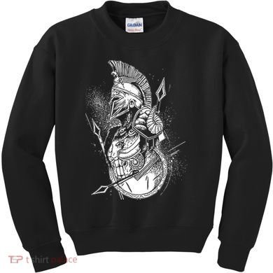 Vintage Spartan Warrior Kids Sweatshirt