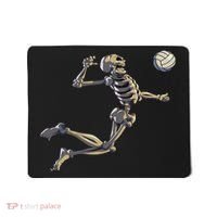 Volleyball Skeleton Women Volleyball Player Halloween Mousepad thumb 0