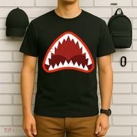 Vintage Shark With Open Mouth T-Shirt thumb 6