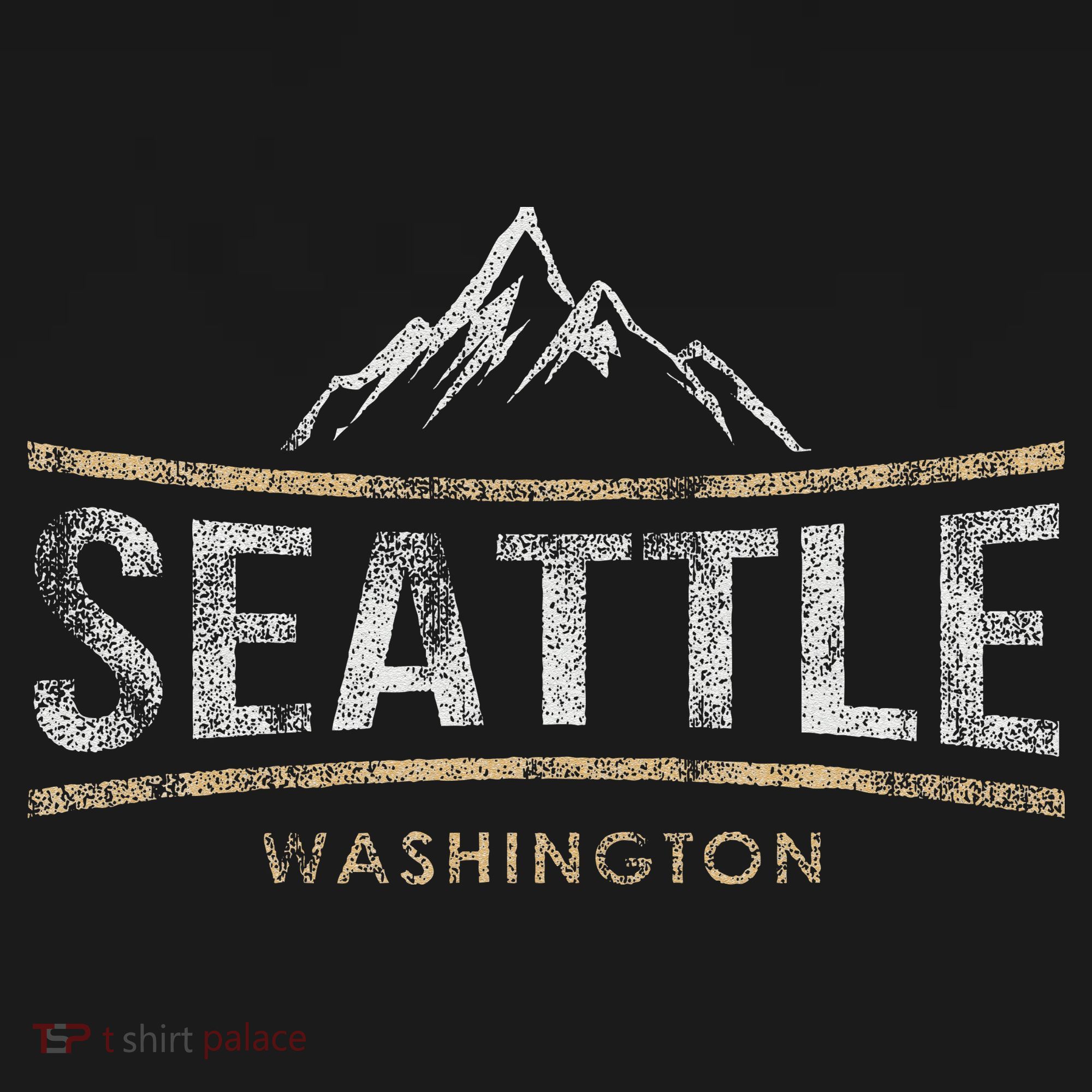 Vintage Seattle Washington Retro Mountain Travel Souvenir T-Shirt