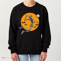 Volleyball Skeleton Women Volleyball Player Women's Sweatshirt thumb 0