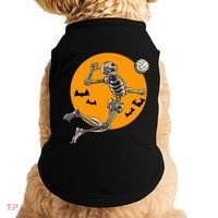 Volleyball Skeleton Women Volleyball Player Doggie Tank thumb 0