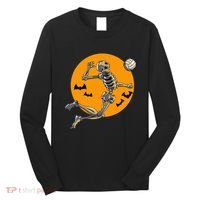 Volleyball Skeleton Women Volleyball Player Long Sleeve Shirt thumb 0