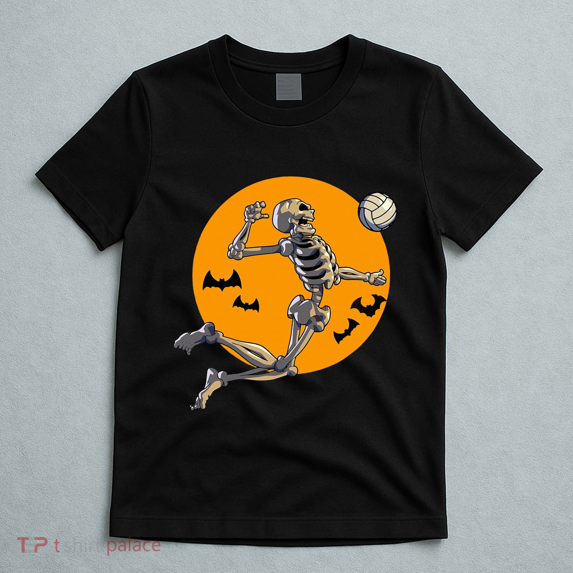 Volleyball Skeleton Women Volleyball Player T-Shirt