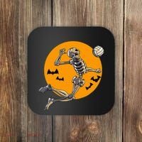 Volleyball Skeleton Women Volleyball Player Coaster thumb 0
