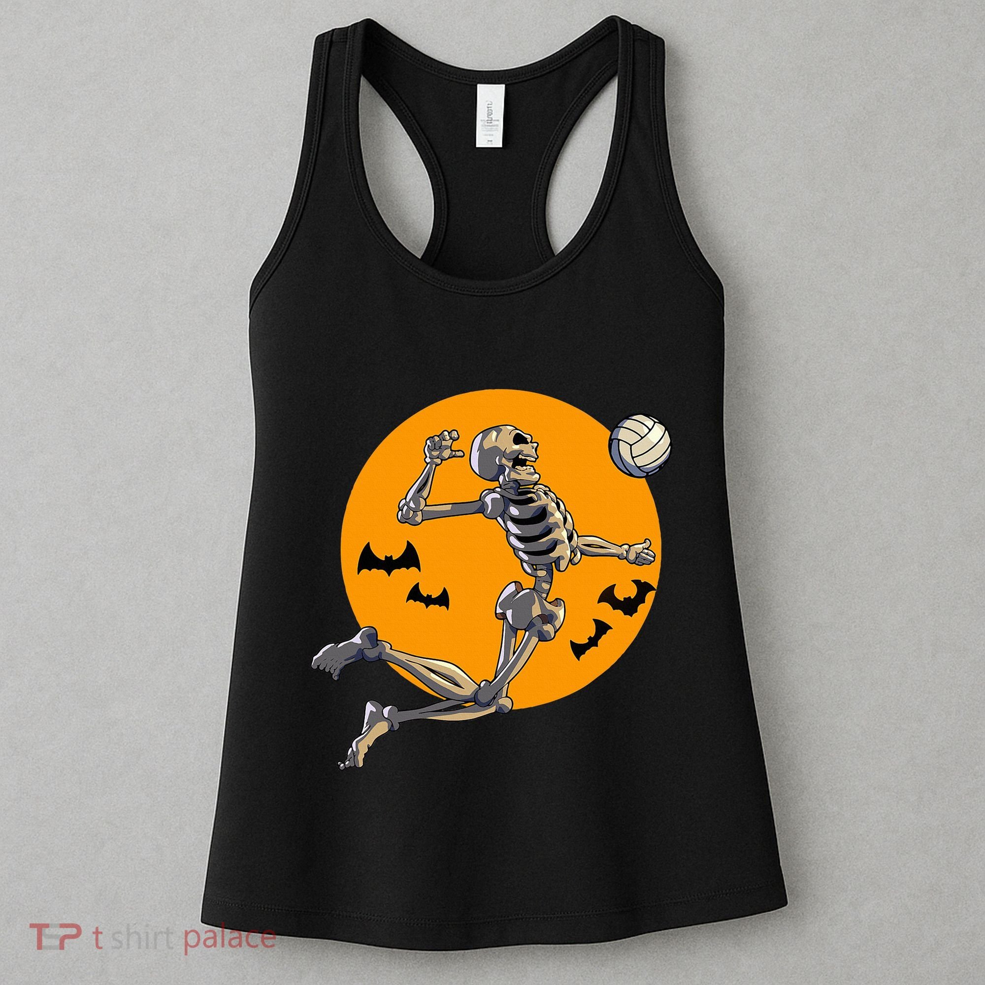 Volleyball Skeleton Women Volleyball Player Women's Tank Top