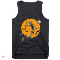 Volleyball Skeleton Women Volleyball Player Tank Top thumb 0